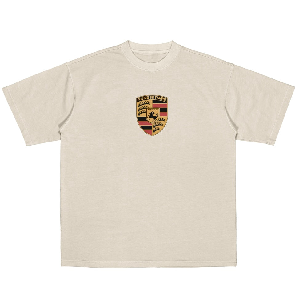 PURE IS RARE "PORSCHE" TEE - CREAM