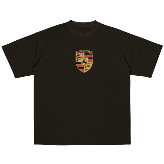 PURE IS RARE "PORSCHE" TEE - BROWN