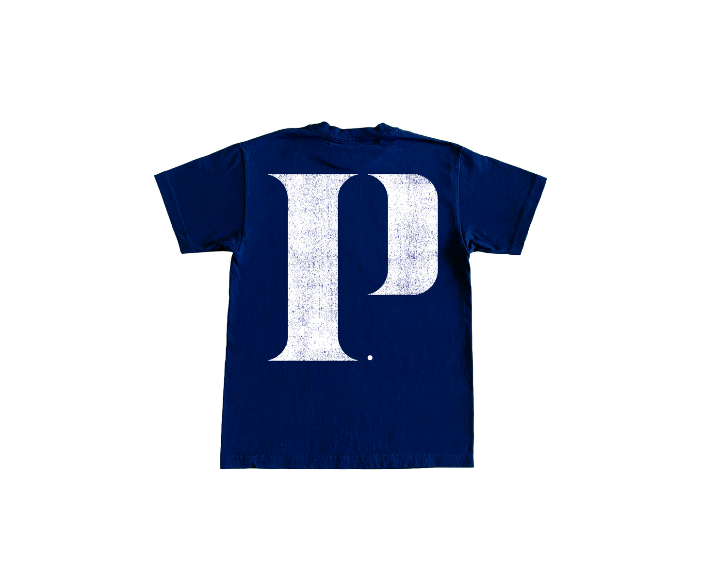 "P" LOGO TEE - NAVY/WHITE