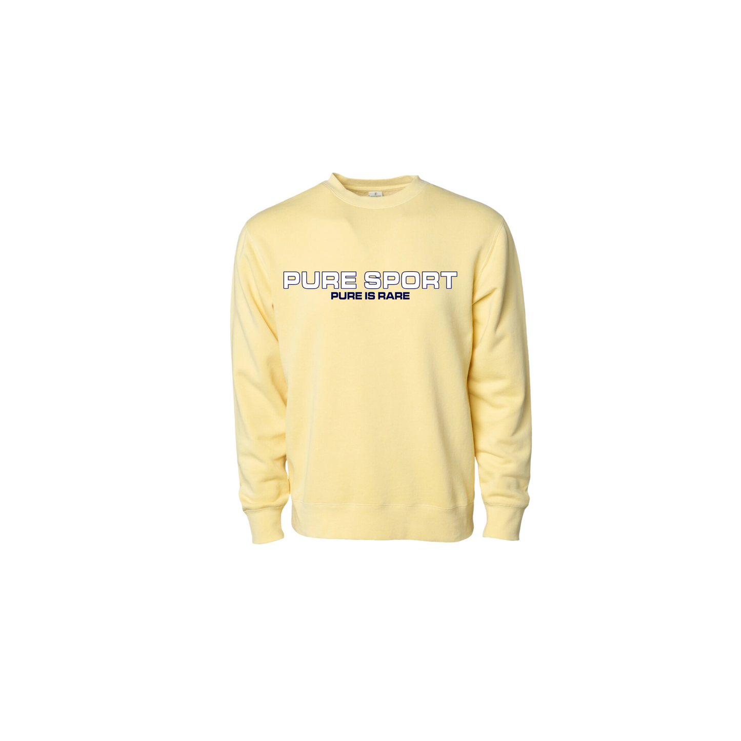 "PURE SPORT' SWEATSHIRT - POWDER YELLOW