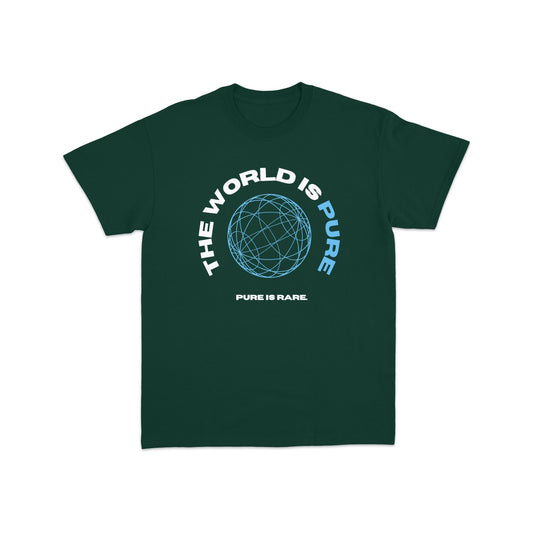 “PURE WORLD” TEE - JADE GREEN