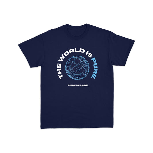 “PURE WORLD” TEE - NAVY