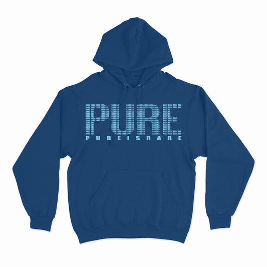 "PURE EVERYTHING" HOODIE- NAVY/PURE BLUE