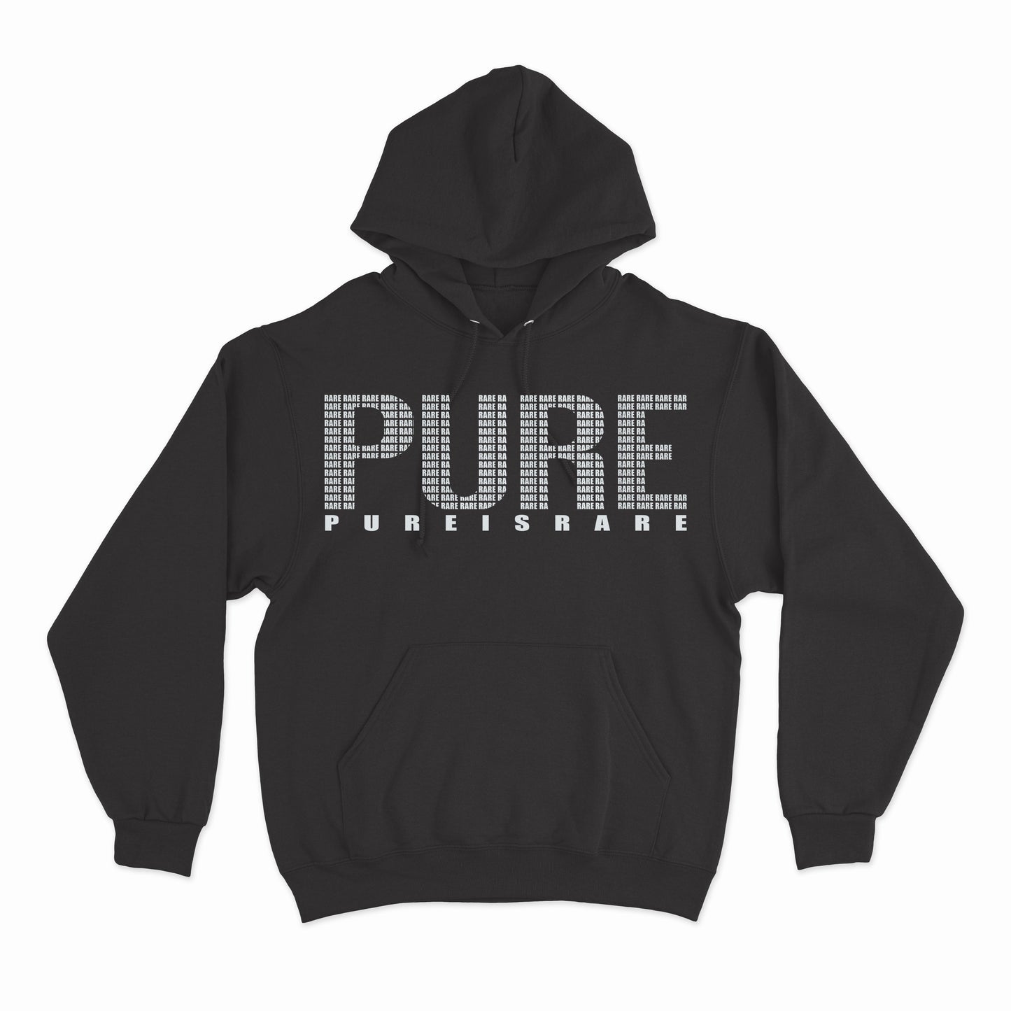 "PURE EVERYTHING" HOODIE- BLACK/WHITE