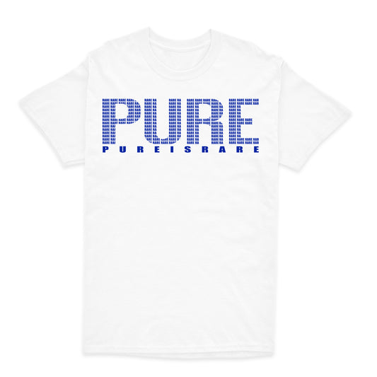 "PURE EVERYTHING" T-SHIRT- WHITE/NAVY